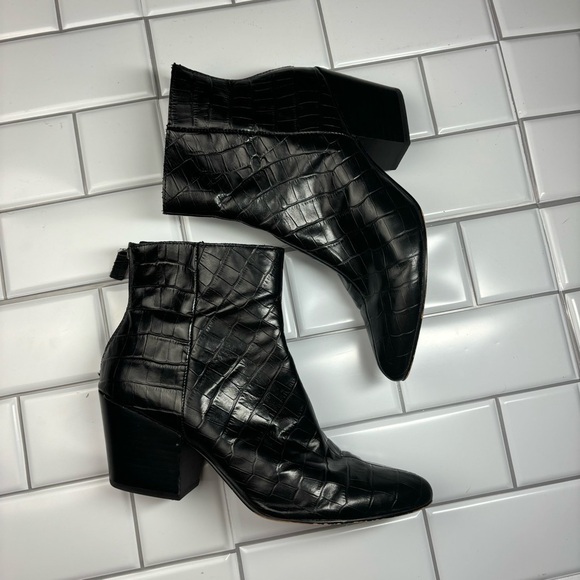 Dolce Vita Coltyn Black Leather Rear Zip Bootie size‎ 8 - Picture 6 of 16